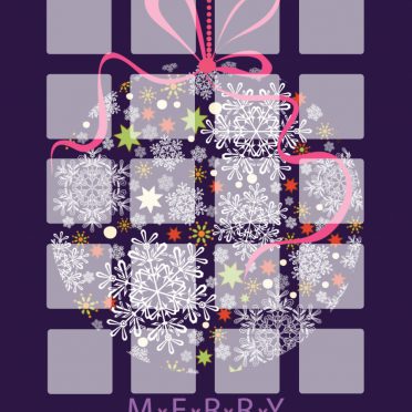 棚紫クリスマス女子向けの iPhone8 壁紙