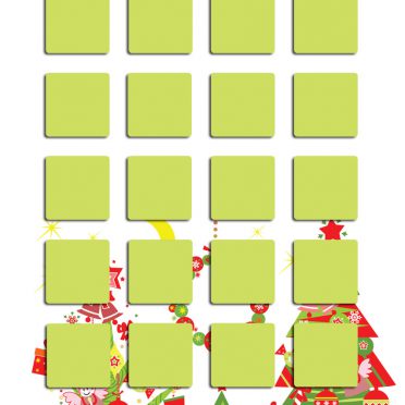 棚クリスマスツリーカラフル黄女子向けの iPhone8 壁紙