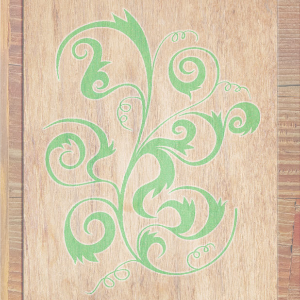 木目茶緑の iPhone8Plus 壁紙