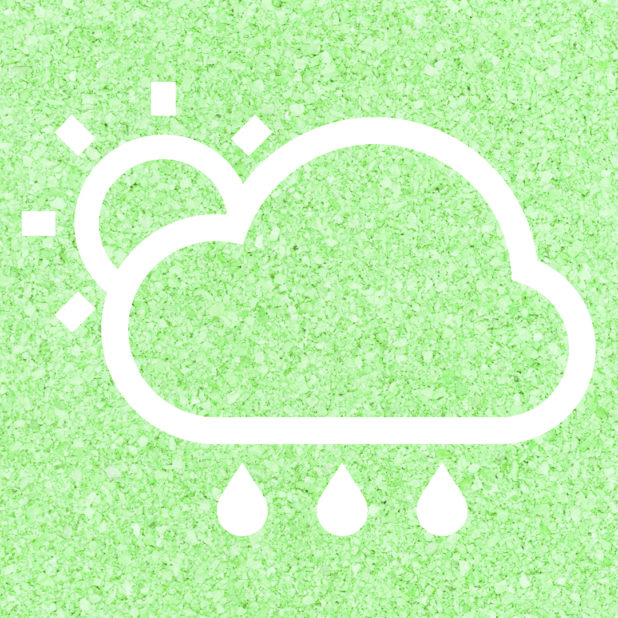 太陽晴曇雨緑の iPhone8Plus 壁紙