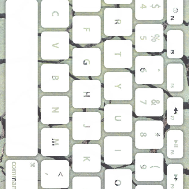 地面キーボード灰白の iPhone8Plus 壁紙