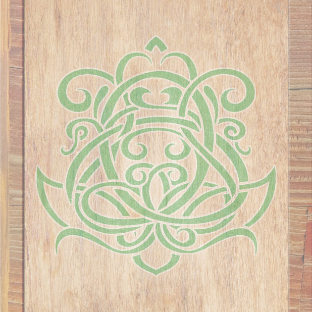 木目茶緑の iPhone8Plus 壁紙