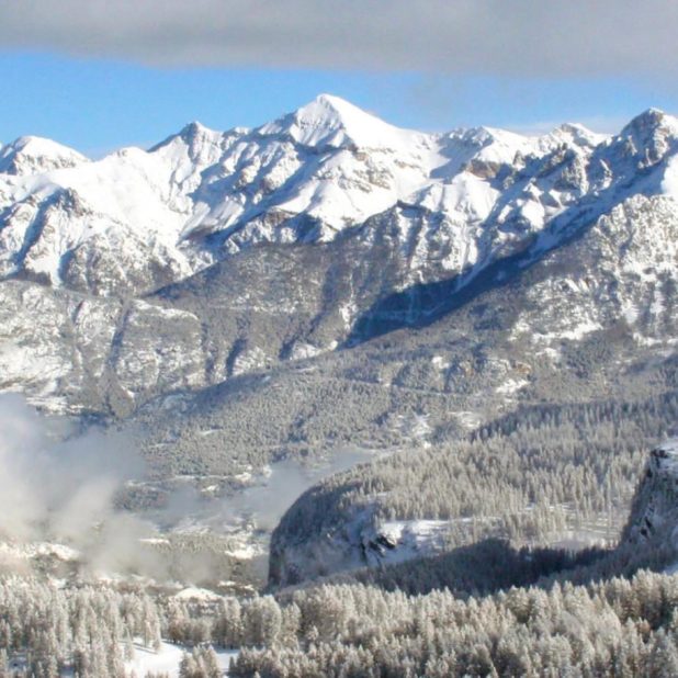 風景雪山の iPhone8Plus 壁紙