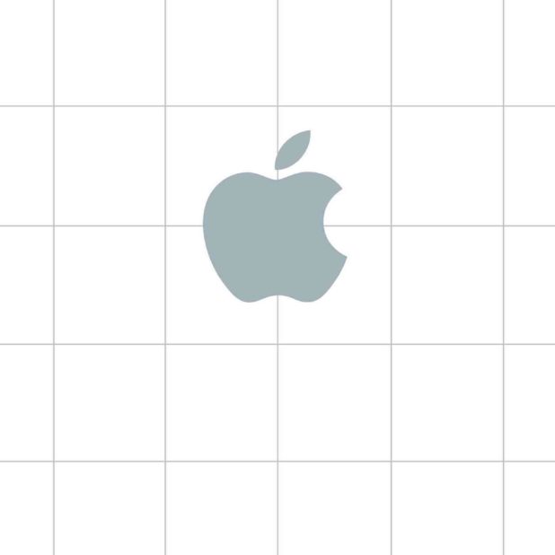 Appleロゴ罫線棚灰の iPhone8Plus 壁紙