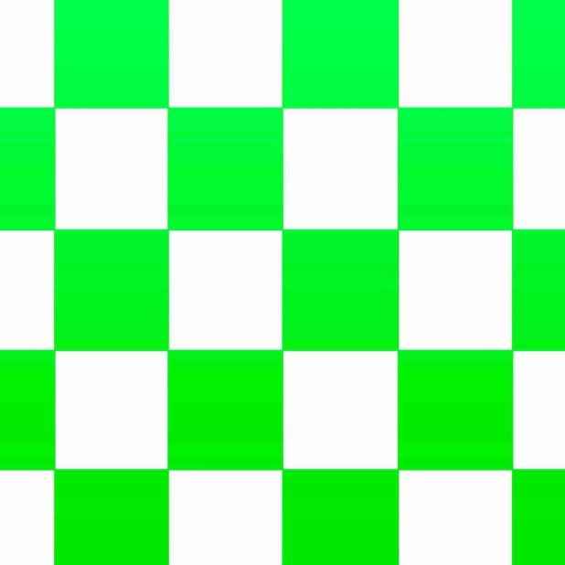 緑グラデーションチェック模様棚の iPhone8Plus 壁紙