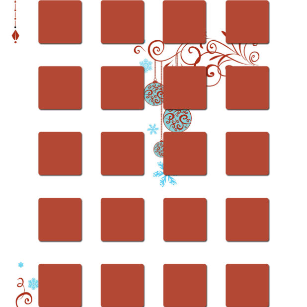 棚イラスト女子向け模様赤の iPhone8Plus 壁紙