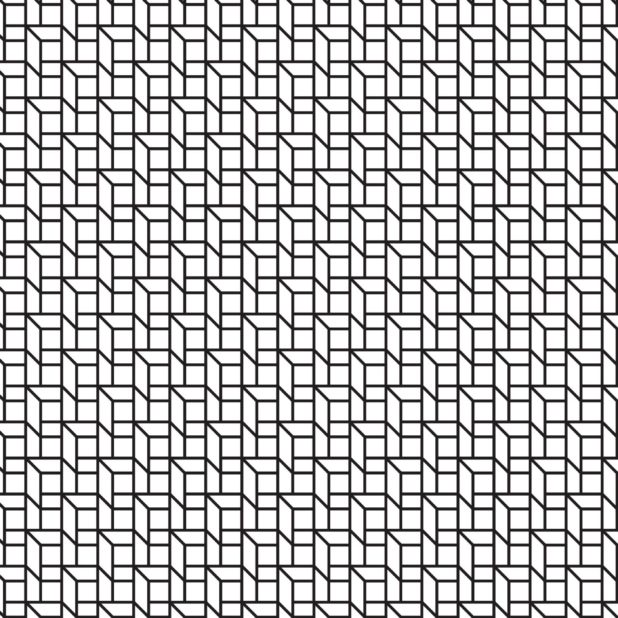 模様四角形白黒の iPhone8Plus 壁紙