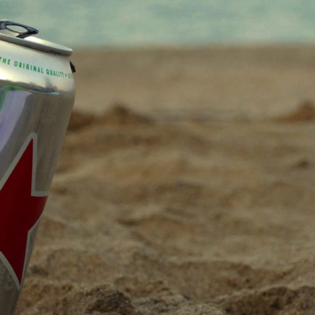 風景砂浜ビールの iPhone8Plus 壁紙