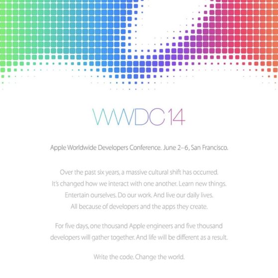 AppleWWDC14の iPhoneX 壁紙