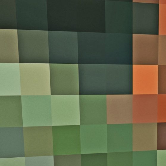 模様緑橙の iPhoneX 壁紙