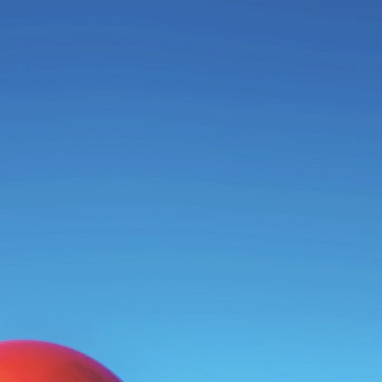 風景空赤風船の iPhoneX 壁紙