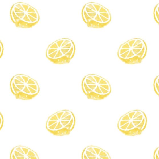 模様イラストフルーツレモン黄色女子向けの iPhoneX 壁紙