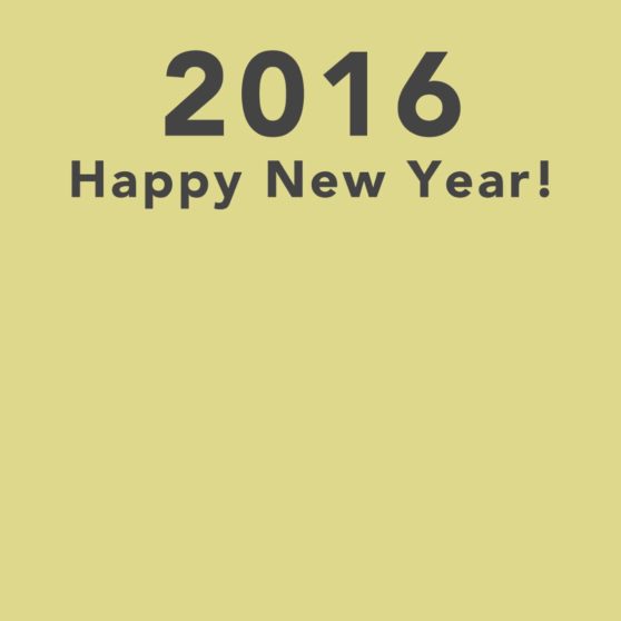 新年壁紙 happy news year 2016 黄色の iPhoneX 壁紙
