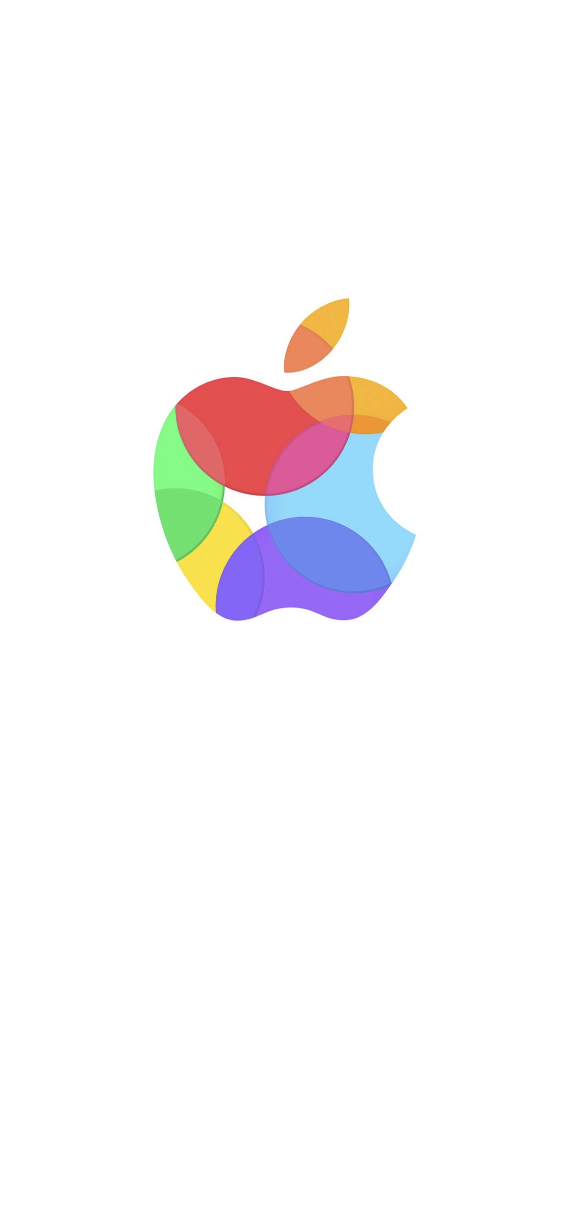 Appleロゴカラフル白 Wallpaper Sc Iphonexs壁紙