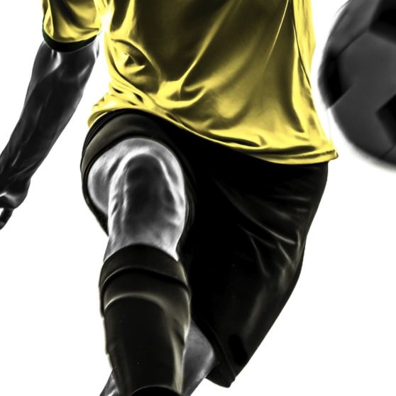サッカーボール黄黒の iPhoneX 壁紙